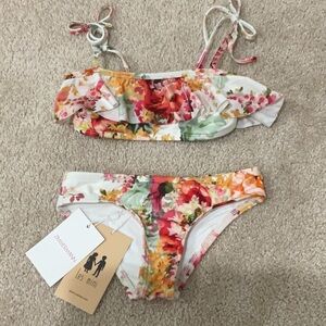Zimmermann Multicolor Floral Bikini